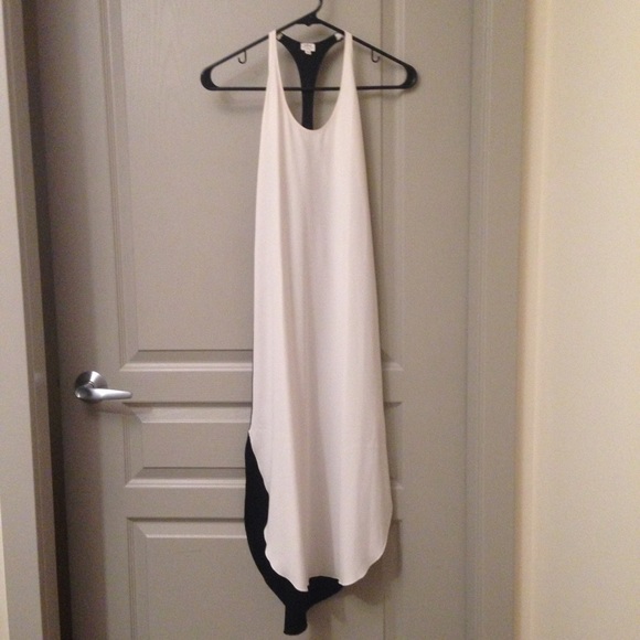 NWOT Aritzia Maxi Dress Black White xxs Wilfred - Picture 2 of 5
